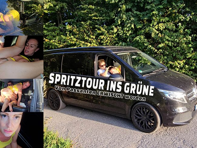 Spritztour ins Grüne. Von Passanten erwischt worden